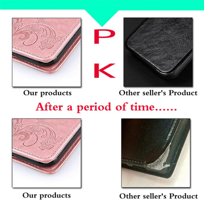 Four-leaf Clasp Embossed Buckle Mobile Phone Protection Leather Case with Lanyard & Card Slot & Wallet & Bracket Function, For Samsung Galaxy S21+ 5G, For Samsung Galaxy S21 5G, For Samsung Galaxy S21 Ultra 5G, For Samsung Galaxy A32 5G                ...