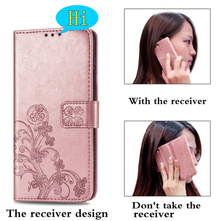 Four-leaf Clasp Embossed Buckle Mobile Phone Protection Leather Case with Lanyard & Card Slot & Wallet & Bracket Function, For Samsung Galaxy S21+ 5G, For Samsung Galaxy S21 5G, For Samsung Galaxy S21 Ultra 5G, For Samsung Galaxy A32 5G                ...