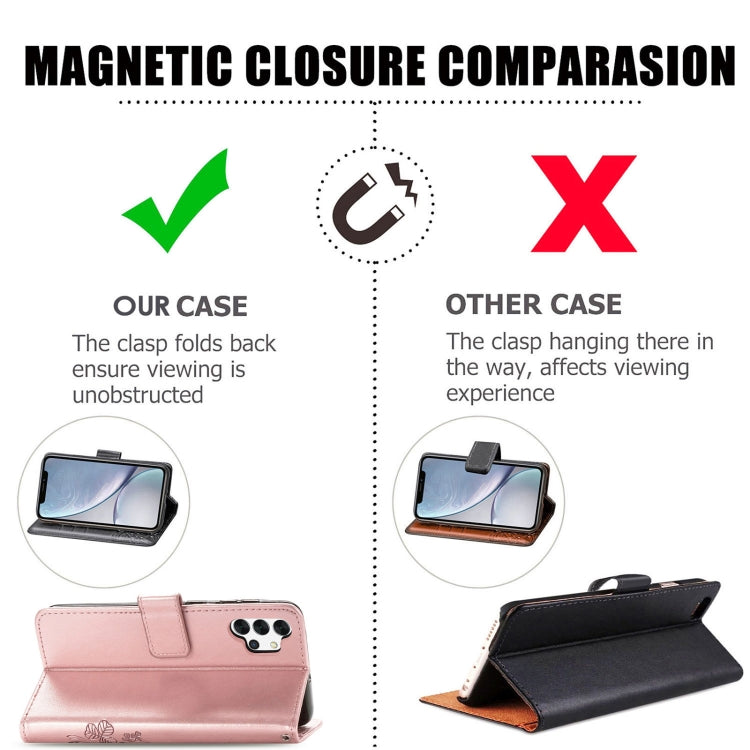 Four-leaf Clasp Embossed Buckle Mobile Phone Protection Leather Case with Lanyard & Card Slot & Wallet & Bracket Function, For Samsung Galaxy S21+ 5G, For Samsung Galaxy S21 5G, For Samsung Galaxy S21 Ultra 5G, For Samsung Galaxy A32 5G                ...