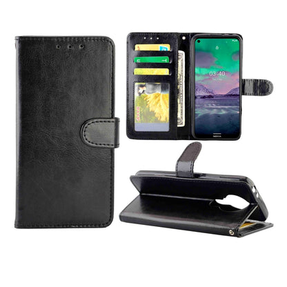 Crazy Horse Texture Leather Horizontal Flip Protective Case with Holder & Card Slots & Wallet & Photo Frame, For Nokia 2.4, For Nokia 3.4, For OPPO Realme C17/7i, For OPPO Realme V5 5G/Realme 7 5G, For Vivo Y73S, For Huawei P Smart(2021)/Y7a           ...