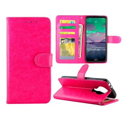 Crazy Horse Texture Leather Horizontal Flip Protective Case with Holder & Card Slots & Wallet & Photo Frame, For Nokia 2.4, For Nokia 3.4, For OPPO Realme C17/7i, For OPPO Realme V5 5G/Realme 7 5G, For Vivo Y73S, For Huawei P Smart(2021)/Y7a           ...