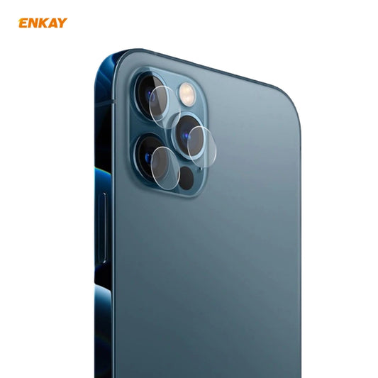 Pour iPhone 12 Pro / 12 Pro Max ENKAY Hat-Prince 0.2mm 9H 2.15D Film en verre trempé à bord rond pour objectif de caméra arrière 3 PCS/Lot, 1 Lot, 2 Lots, 5 Lots, 10 Lots