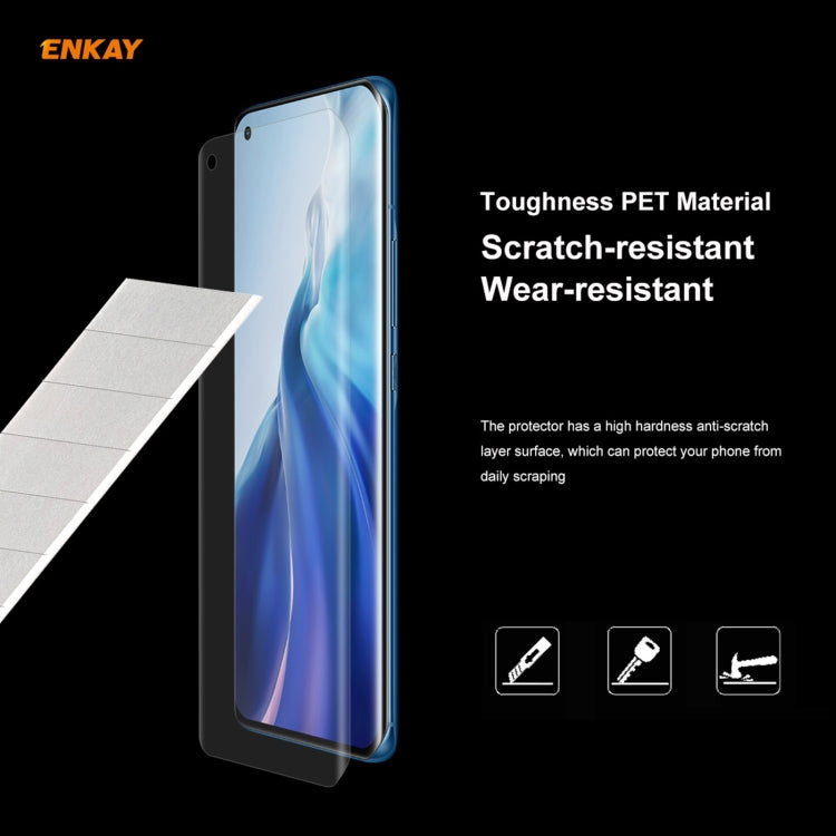 5 PCS ENKAY Hat-Prince 3D Full Screen PET Curved Hot Bending HD Screen Protector Soft Film Support Fingerprint Unlock, For Xiaomi MI 11, For Huawei Nova 8, For Huawei Nova 8 Pro
