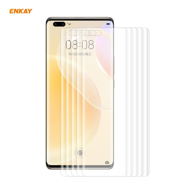 5 PCS ENKAY Hat-Prince 3D Full Screen PET Curved Hot Bending HD Screen Protector Soft Film Support Fingerprint Unlock, For Xiaomi MI 11, For Huawei Nova 8, For Huawei Nova 8 Pro