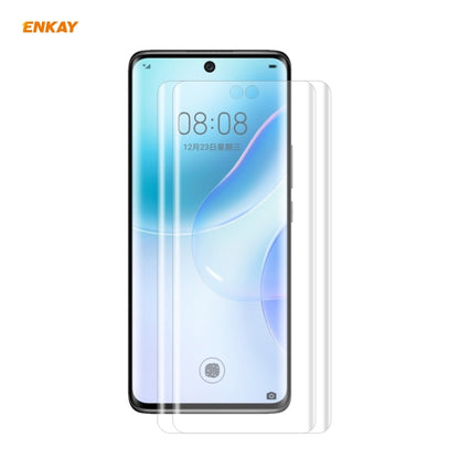 2 PCS ENKAY Hat-Prince 3D Full Screen PET Curved Hot Bending HD Screen Protector Soft Film Support Fingerprint Unlock, For Xiaomi MI 11, For Huawei Nova 8, For Huawei Nova 8 Pro