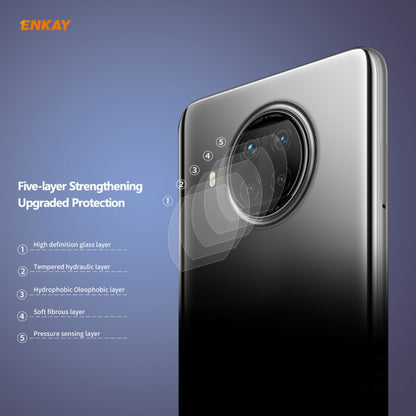 ENKAY Hat-Prince 0.2mm 9H 2.15D Round Edge Rear Camera Lens Tempered Glass Film, For Xiaomi Redmi Note 9 Pro 5G, For Motorola G9 / G9 Play