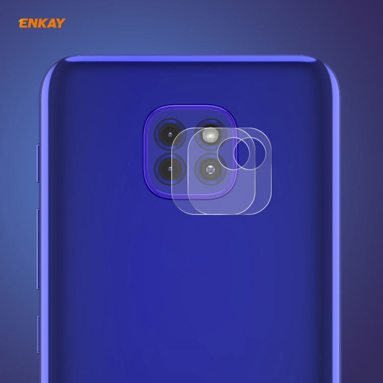 2 PCS ENKAY Hat-Prince 0.2mm 9H 2.15D Round Edge Rear Camera Lens Tempered Glass Film, For Xiaomi Redmi Note 9 Pro 5G, For Motorola Moto G9 Plus, For Motorola G9 / G9 Play
