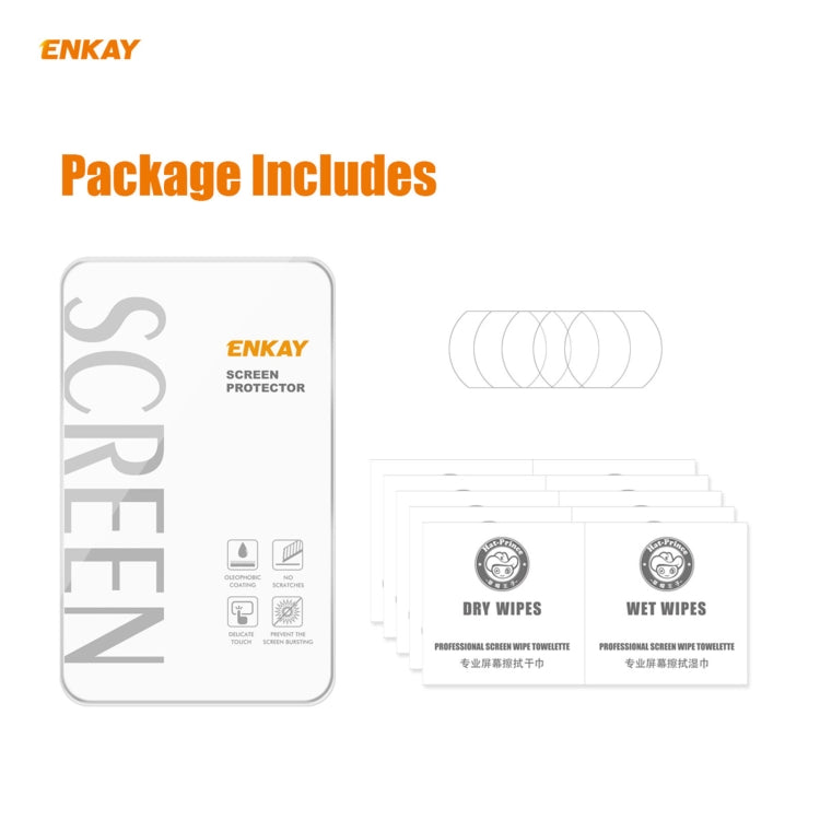 5 PCS ENKAY Hat-Prince 0.2mm 9H 2.15D Round Edge Rear Camera Lens Tempered Glass Film, For Xiaomi Redmi Note 9 Pro 5G, For Motorola Moto G9 Plus, For Motorola G9 / G9 Play