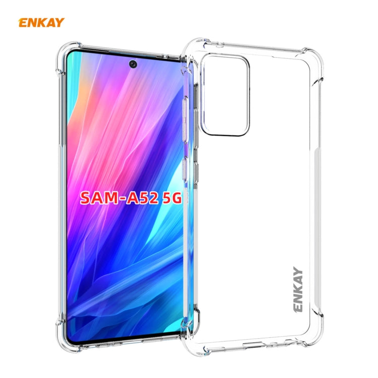 Hat-Prince ENKAY Clear TPU Shockproof Case Soft Anti-slip Cover, For Samsung Galaxy A32 5G, For OnePlus 9, For Samsung Galaxy A52 5G, For Xiaomi Mi 11, For OnePlus 9 Pro