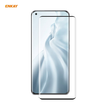 For Xiaomi Mi 11 ENKAY Hat-Prince 0.26mm 9H 3D Explosion-proof Full Screen Curved Heat Bending Tempered Glass Film, For Xiaomi Mi 11(1pc), For Xiaomi Mi 11(2pcs), For Xiaomi Mi 11(5 pcs)