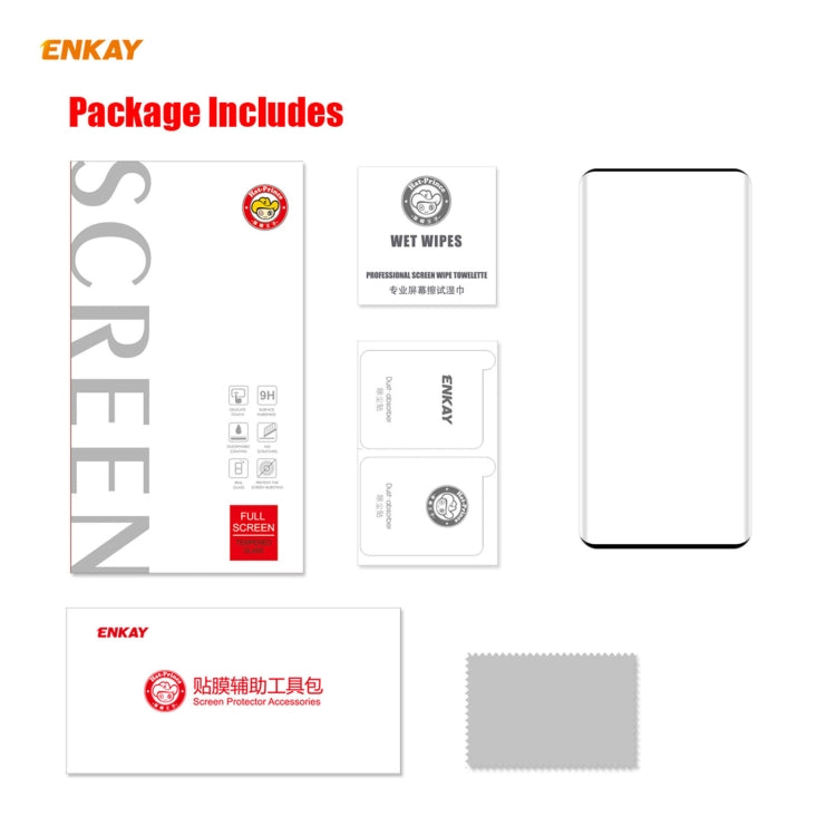 For Xiaomi Mi 11 ENKAY Hat-Prince 0.26mm 9H 3D Explosion-proof Full Screen Curved Heat Bending Tempered Glass Film, For Xiaomi Mi 11(1pc), For Xiaomi Mi 11(2pcs), For Xiaomi Mi 11(5 pcs)