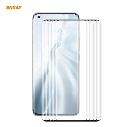 For Xiaomi Mi 11 ENKAY Hat-Prince 0.26mm 9H 3D Explosion-proof Full Screen Curved Heat Bending Tempered Glass Film, For Xiaomi Mi 11(1pc), For Xiaomi Mi 11(2pcs), For Xiaomi Mi 11(5 pcs)
