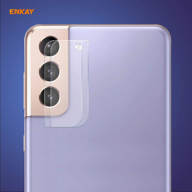 2 PCS ENKAY Hat-Prince 0.2mm 9H 2.15D Round Edge Rear Camera Lens Tempered Glass Film Protector, For Samsung Galaxy S21(2 PCS), For Samsung Galaxy S21+(2 PCS), For Samsung Galaxy S21 Ultra(2 PCS)