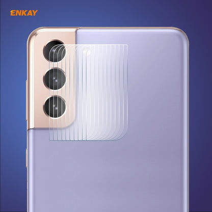10 PCS ENKAY Hat-Prince 0.2mm 9H 2.15D Round Edge Rear Camera Lens Tempered Glass Film Protector, For Samsung Galaxy S21(10 PCS), For Samsung Galaxy S21+(10 PCS), For Samsung Galaxy S21 Ultra(10 PCS)