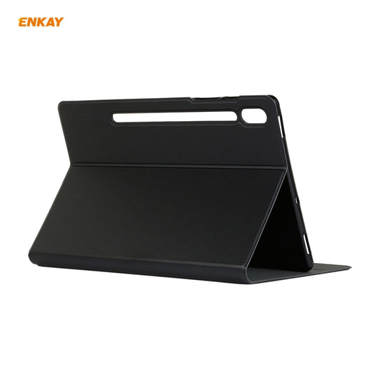 For Samsung Galaxy Tab S7 11.0 T870 / T875 ENKAY Horizontal Flip PU Leather + TPU Smart Case with Holder & Sleep / Wake-up Function, For Samsung Galaxy Tab S8 / Galaxy Tab S7 11.0 T870