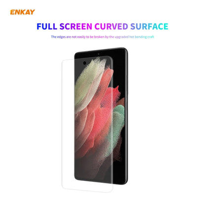 5 PCS For Samsung Galaxy S21 Ultra 5G ENKAY Hat-Prince 3D Full Screen PET Curved Hot Bending HD Screen Protector Soft Film, For Samsung Galaxy S21 Ultra 5G