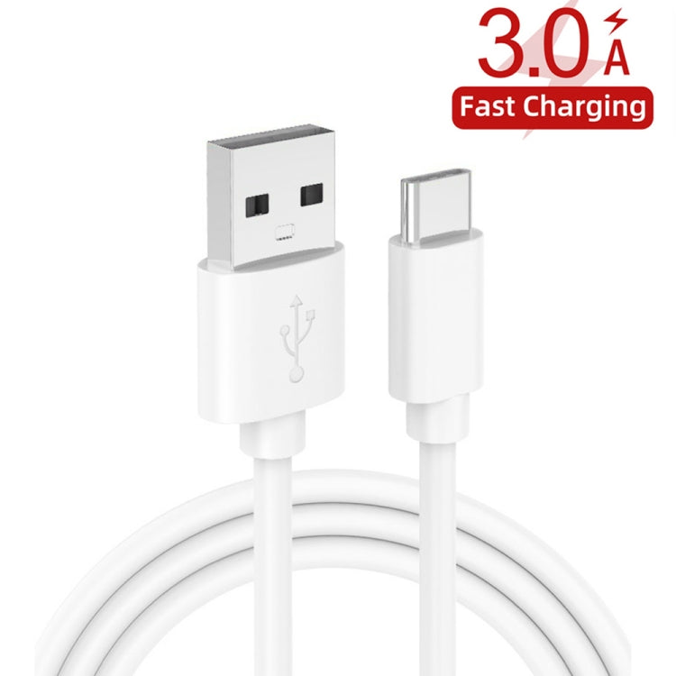 LZ-023 18W  QC3.0 USB Portable Travel Charger + 3A USB toType-C Data Cable, US Plug, Type-C Data Cable, US Plug