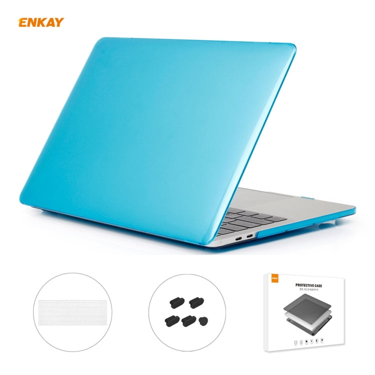 ENKAY 3 in 1 Crystal Laptop Protective Case + US Version TPU Keyboard Film + Anti-dust Plugs Set for MacBook Pro 13.3 inch A1708 (without Touch Bar), For MacBook Pro 13.3 inch A1708 (without Touch Bar)