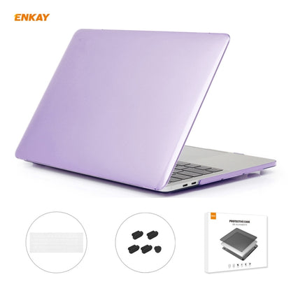 ENKAY 3 in 1 Crystal Laptop Protective Case + US Version TPU Keyboard Film + Anti-dust Plugs Set for MacBook Pro 13.3 inch A1708 (without Touch Bar), For MacBook Pro 13.3 inch A1708 (without Touch Bar)