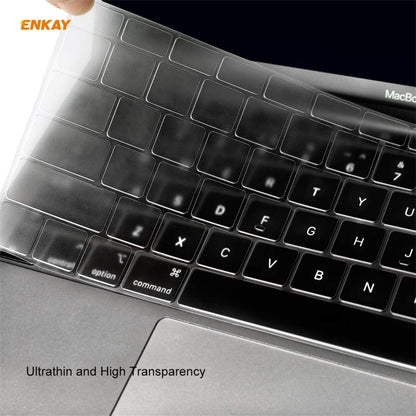 ENKAY 3 in 1 Matte Laptop Protective Case + EU Version TPU Keyboard Film + Anti-dust Plugs Set for MacBook Pro 13.3 inch A1706 / A1989 / A2159 (with Touch Bar), For MacBook Pro 13.3 inch A1706 (with Touch Bar)