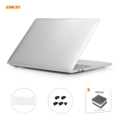 ENKAY 3 in 1 Crystal Laptop Protective Case + US Version TPU Keyboard Film + Anti-dust Plugs Set for MacBook Pro 13.3 inch A1706 / A1989 / A2159 (with Touch Bar), For MacBook Pro 13.3 inch A1706  (with Touch Bar)