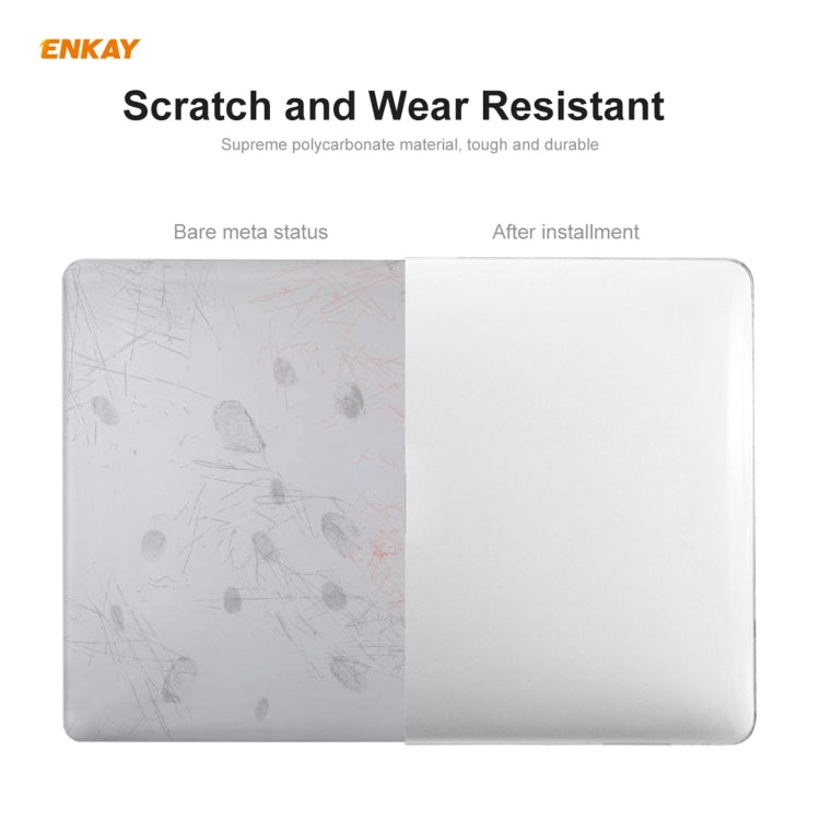 ENKAY 3 in 1 Crystal Laptop Protective Case + US Version TPU Keyboard Film + Anti-dust Plugs Set for MacBook Pro 13.3 inch A1706 / A1989 / A2159 (with Touch Bar), For MacBook Pro 13.3 inch A1706  (with Touch Bar)