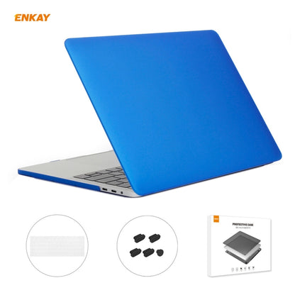ENKAY 3 in 1 Matte Laptop Protective Case + EU Version TPU Keyboard Film + Anti-dust Plugs Set for MacBook Pro 13.3 inch A1708 (without Touch Bar), For MacBook Pro 13.3 inch A1708 (without Touch Bar)