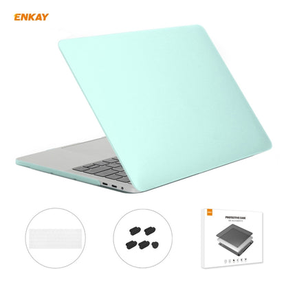 ENKAY 3 in 1 Matte Laptop Protective Case + EU Version TPU Keyboard Film + Anti-dust Plugs Set for MacBook Pro 13.3 inch A1708 (without Touch Bar), For MacBook Pro 13.3 inch A1708 (without Touch Bar)