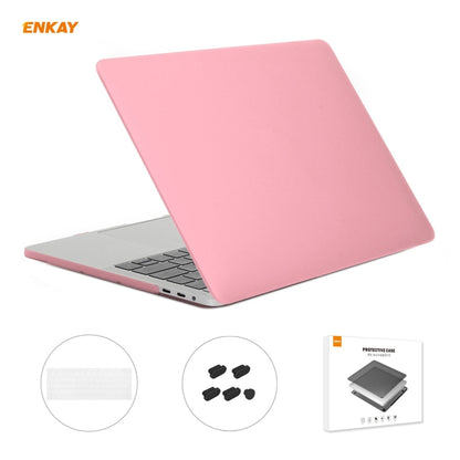 ENKAY 3 in 1 Matte Laptop Protective Case + EU Version TPU Keyboard Film + Anti-dust Plugs Set for MacBook Pro 13.3 inch A1708 (without Touch Bar), For MacBook Pro 13.3 inch A1708 (without Touch Bar)
