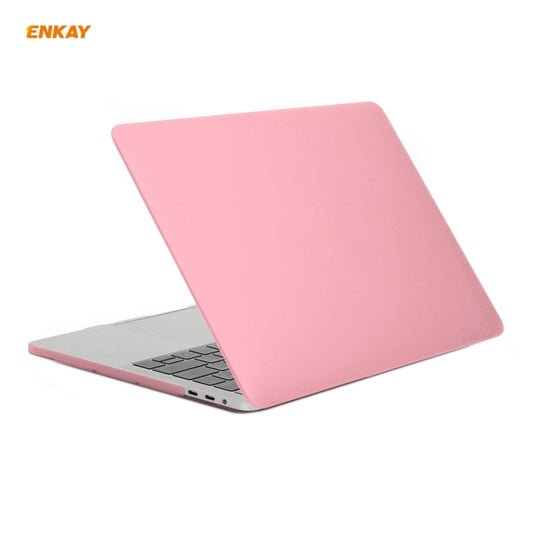 ENKAY 3 in 1 Matte Laptop Protective Case + EU Version TPU Keyboard Film + Anti-dust Plugs Set for MacBook Pro 13.3 inch A1708 (without Touch Bar), For MacBook Pro 13.3 inch A1708 (without Touch Bar)