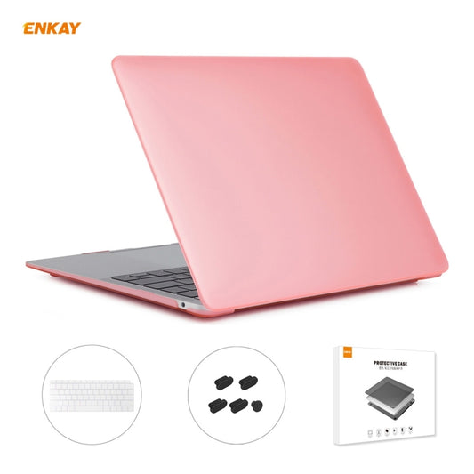 ENKAY 3 in 1 Matte Laptop Protective Case + US Version TPU Keyboard Film + Anti-dust Plugs Set for MacBook Air 13.3 inch A1932 (2018), For MacBook Air 13.3 inch A1932 (2018)