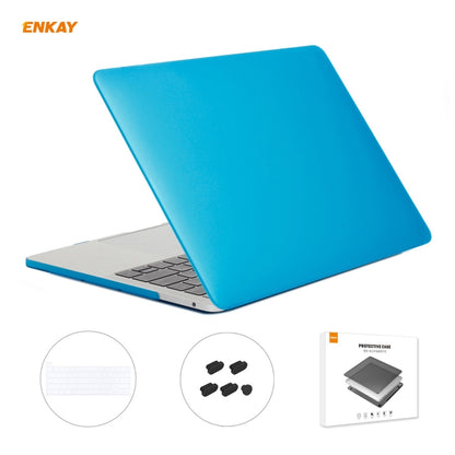 ENKAY 3 in 1 Matte Laptop Protective Case + US Version TPU Keyboard Film + Anti-dust Plugs Set for MacBook Pro 13.3 inch A2251 & A2289 & A2338 (with Touch Bar), For MacBook Pro 13.3 inch A2251 (with Touch Bar)