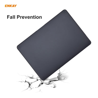 ENKAY 3 in 1 Matte Laptop Protective Case + US Version TPU Keyboard Film + Anti-dust Plugs Set for MacBook Pro 13.3 inch A2251 & A2289 & A2338 (with Touch Bar), For MacBook Pro 13.3 inch A2251 (with Touch Bar)