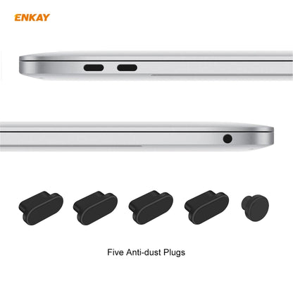 ENKAY 3 in 1 Matte Laptop Protective Case + US Version TPU Keyboard Film + Anti-dust Plugs Set for MacBook Pro 13.3 inch A2251 & A2289 & A2338 (with Touch Bar), For MacBook Pro 13.3 inch A2251 (with Touch Bar)
