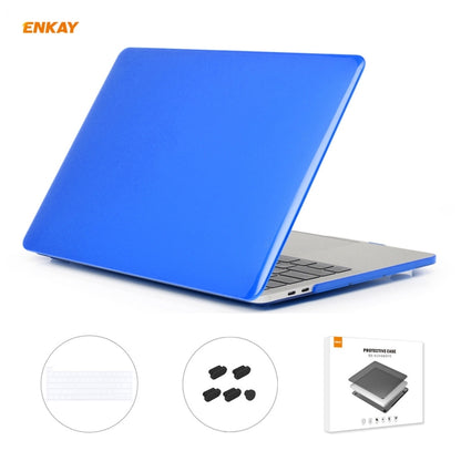 ENKAY 3 in 1 Crystal Laptop Protective Case + US Version TPU Keyboard Film + Anti-dust Plugs Set for MacBook Pro 16 inch A2141 (with Touch Bar), For MacBook Pro 16 inch A2141 (with Touch Bar)