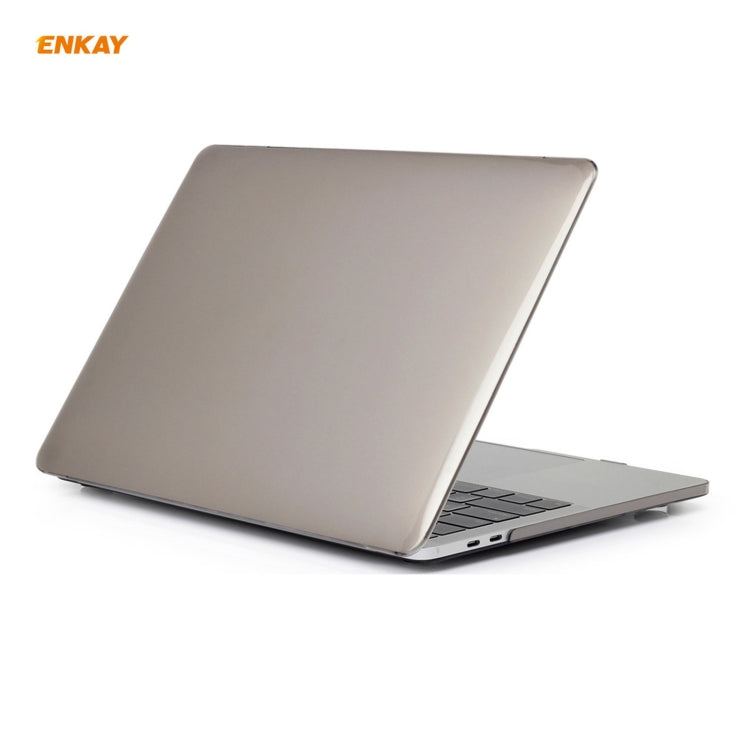 ENKAY 3 in 1 Crystal Laptop Protective Case + EU Version TPU Keyboard Film + Anti-dust Plugs Set for MacBook Pro 16 inch A2141 (with Touch Bar), For MacBook Pro 16 inch A2141 (with Touch Bar)