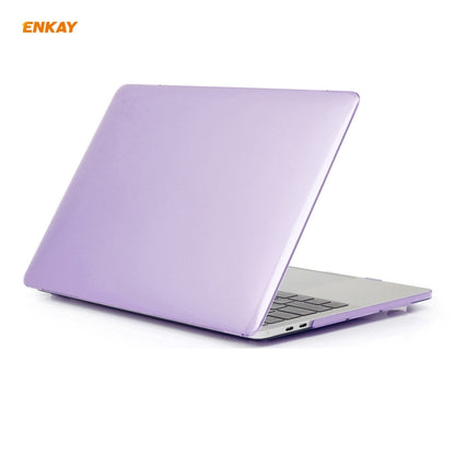 ENKAY 3 in 1 Crystal Laptop Protective Case + EU Version TPU Keyboard Film + Anti-dust Plugs Set for MacBook Pro 16 inch A2141 (with Touch Bar), For MacBook Pro 16 inch A2141 (with Touch Bar)