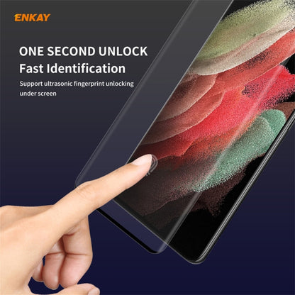 For Samsung Galaxy S21 Ultra ENKAY Hat-Prince 0.26mm 9H 3D Explosion-proof Full Screen Curved Heat Bending Tempered Glass Film, For Samsung Galaxy S21 Ultra(1pc), For Samsung Galaxy S21 Ultra(2pcs), For Samsung Galaxy S21 Ultra(5pcs)