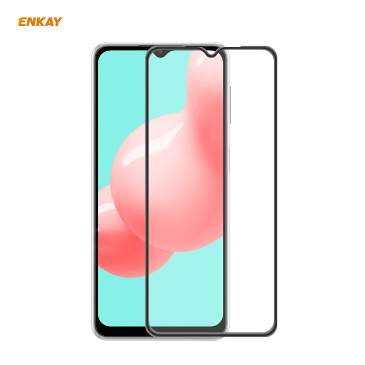 ENKAY Hat-Prince Anti-drop Full Glue Tempered Glass Full Screen Film Anti-fall Protector, For Samsung Galaxy A32 5G / M12 / A12, For Samsung Galaxy A52 4G / 5G, For Samsung Galaxy A72 4G / 5G