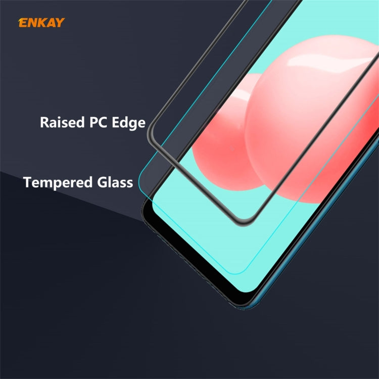 ENKAY Hat-Prince Anti-drop Full Glue Tempered Glass Full Screen Film Anti-fall Protector, For Samsung Galaxy A32 5G / M12 / A12, For Samsung Galaxy A52 4G / 5G, For Samsung Galaxy A72 4G / 5G