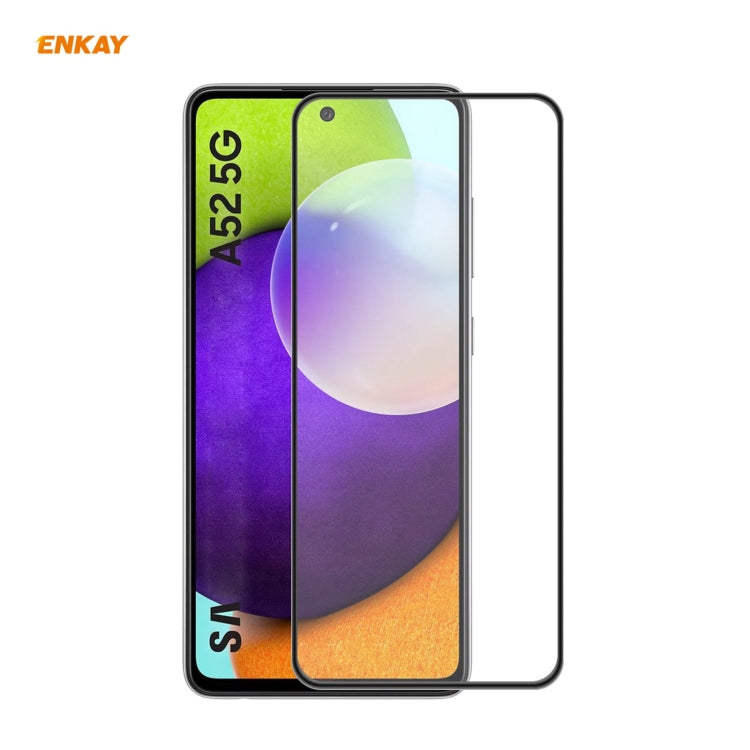 ENKAY Hat-Prince Anti-drop Full Glue Tempered Glass Full Screen Film Anti-fall Protector, For Samsung Galaxy A32 5G / M12 / A12, For Samsung Galaxy A52 4G / 5G, For Samsung Galaxy A72 4G / 5G
