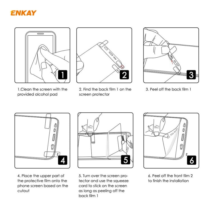 2 PCS ENKAY Hat-Prince 0.1mm 3D Full Screen Protector Explosion-proof Hydrogel Film, For Samsung Galaxy S21 5G, For Samsung Galaxy S21+ 5G, For Samsung Galaxy S21 Ultra 5G
