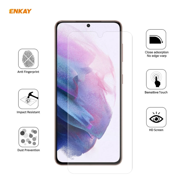 5 PCS ENKAY Hat-Prince 0.1mm 3D Full Screen Protector Explosion-proof Hydrogel Film, For Samsung Galaxy S21 5G, For Samsung Galaxy S21+  5G, For Samsung Galaxy S21 Ultra  5G