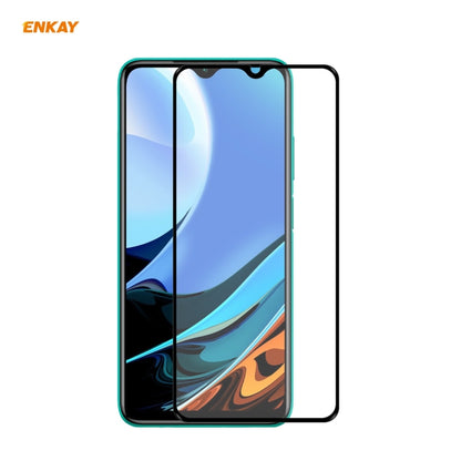 ENKAY Hat-Prince Full Glue 0.26mm 9H 2.5D Tempered Glass Full Coverage Film, For Xiaomi Redmi K40 / K40 Pro(+), For Xiaomi Redmi Note 9T, For Xiaomi Redmi 9T, For Samsung Galaxy F62