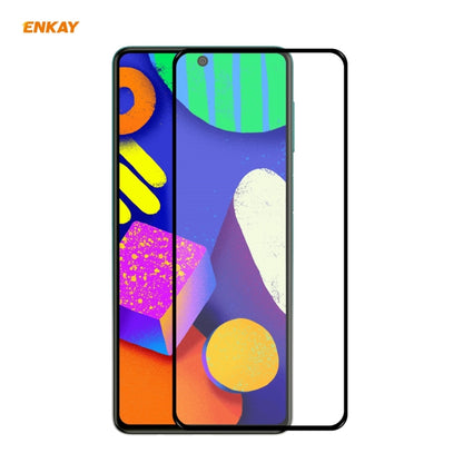 ENKAY Hat-Prince Full Glue 0.26mm 9H 2.5D Tempered Glass Full Coverage Film, For Xiaomi Redmi K40 / K40 Pro(+), For Xiaomi Redmi Note 9T, For Xiaomi Redmi 9T, For Samsung Galaxy F62