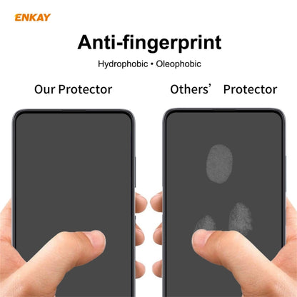 2 PCS ENKAY Hat-Prince Full Glue 0.26mm 9H 2.5D Tempered Glass Full Coverage Film, For Xiaomi Redmi K40 / K40 Pro(+), For Xiaomi Redmi Note 9T, For Xiaomi Redmi 9T, For Samsung Galaxy F62