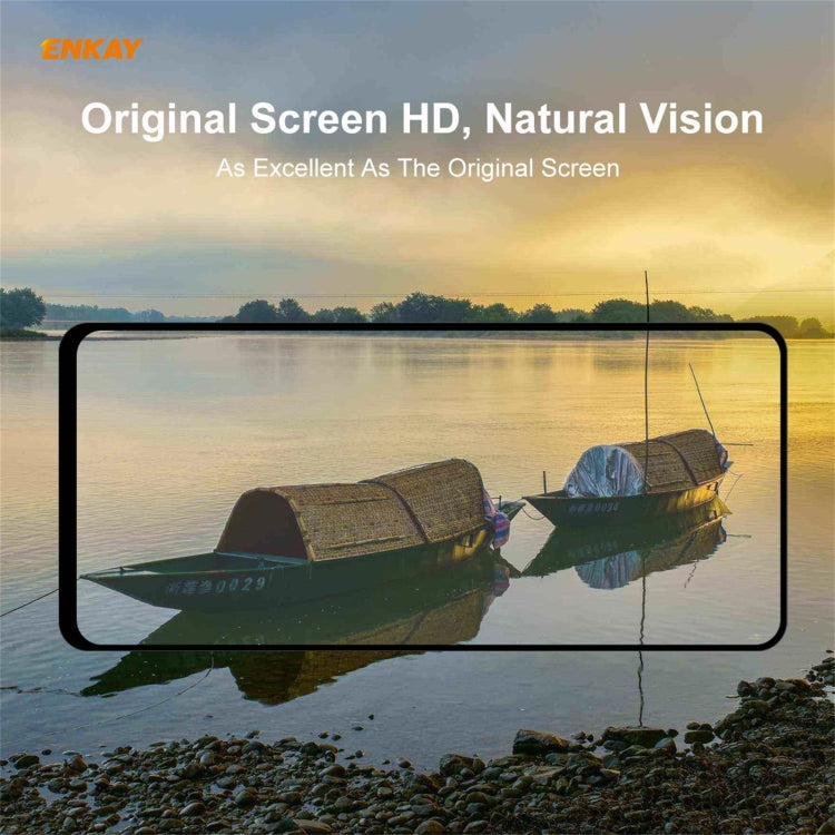 2 PCS ENKAY Hat-Prince Full Glue 0.26mm 9H 2.5D Tempered Glass Full Coverage Film, For Xiaomi Redmi K40 / K40 Pro(+), For Xiaomi Redmi Note 9T, For Xiaomi Redmi 9T, For Samsung Galaxy F62