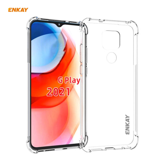 Hat-Prince ENKAY Clear TPU Shockproof Case Soft Anti-slip Cover, For Motorola Moto G Play 2021, For Motorola Moto G Power 2021, For Motorola Moto G Stylus 2021, For Motorola Moto G30 / G10, For Google Pixel 5A 5G, For Honor V40, For Samsung Galaxy A02 ...
