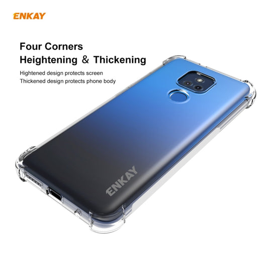 Hat-Prince ENKAY Clear TPU Shockproof Case Soft Anti-slip Cover, For Motorola Moto G Play 2021, For Motorola Moto G Power 2021, For Motorola Moto G Stylus 2021, For Motorola Moto G30 / G10, For Google Pixel 5A 5G, For Honor V40, For Samsung Galaxy A02 ...