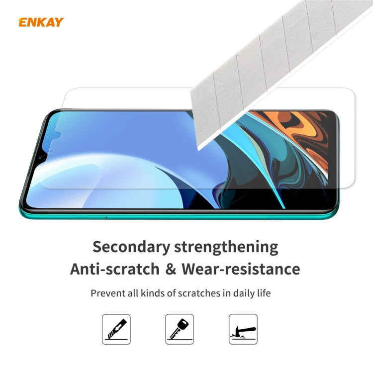 ENKAY Hat-Prince 0.26mm 9H 2.5D Curved Edge Tempered Glass Film, For Xiaomi Redmi 9T, For Xiaomi Redmi Note 9T, For Xiaomi Redmi K40 / K40 Pro / K40 Pro+, For Samsung Galaxy A52 5G, For Samsung Galaxy A72 5G, For Samsung Galaxy F62